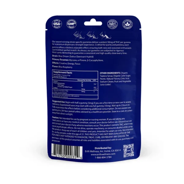 Δ9 THC Gummies - Blue Dream - Strain Specific (Hybrid) - 300mg - Image 4