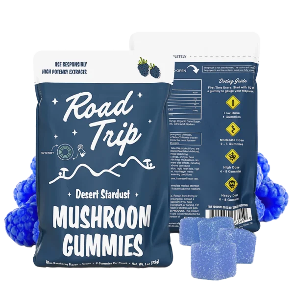 Desert Stardust Mushroom Gummies - Blue Raspberry