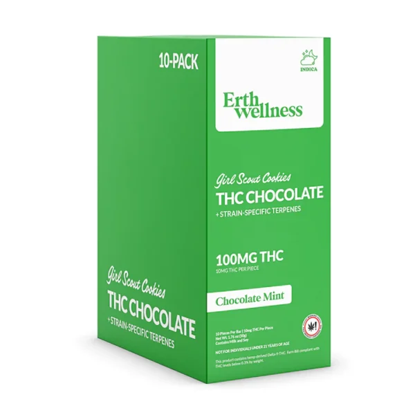 Δ9 THC Chocolate Bar - Girl Scout Cookies - Strain Specific (Indica) - 100mg - Image 2