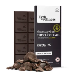 Δ9 THC Chocolate Bar - Granddaddy Purple - Live Resin (Indica) - 100mg