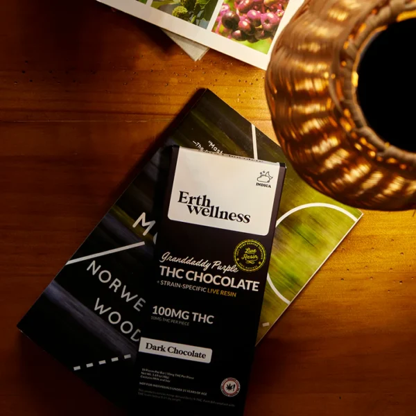 Δ9 THC Chocolate Bar - Granddaddy Purple - Live Resin (Indica) - 100mg - Image 2