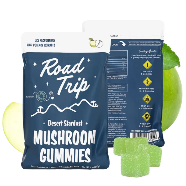 Desert Stardust Mushroom Gummies - Green Apple