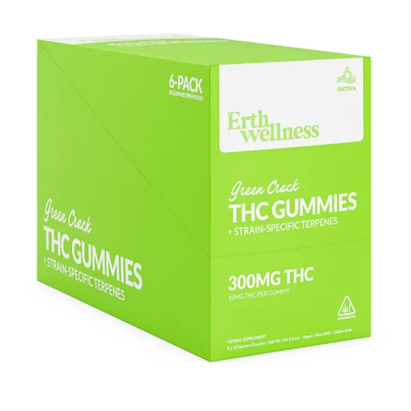 Δ9 THC Gummies - Green Crack - Strain Specific (Sativa) - 300mg - Image 2