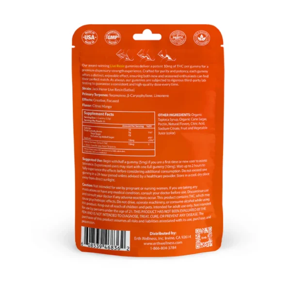 Δ9 THC Gummies - Jack Herer - Live Resin (Sativa) - 300mg - Image 3