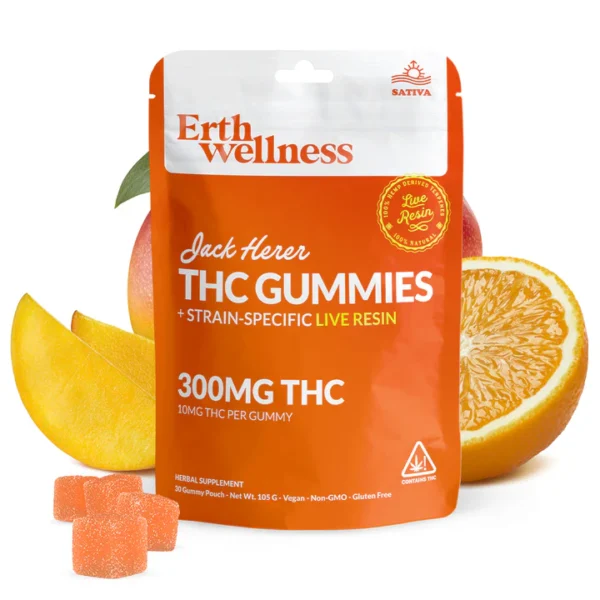 Δ9 THC Gummies - Jack Herer - Live Resin (Sativa) - 300mg