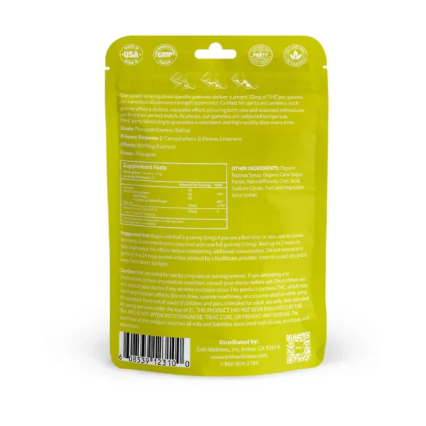 Δ9 THC Gummies - Pineapple Express - Strain Specific (Sativa) - 300mg - Image 4