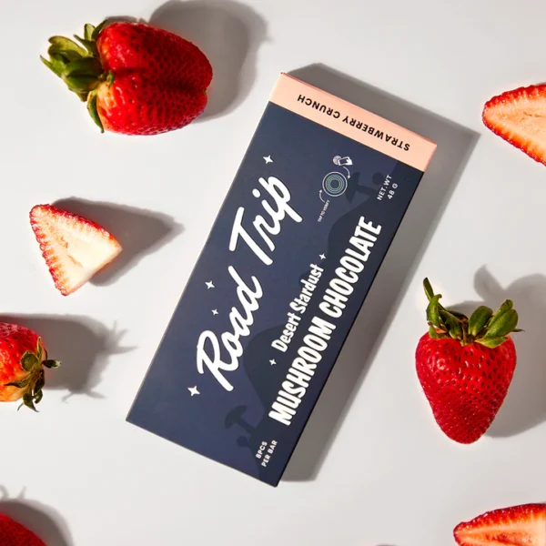 Desert Stardust Magic Mushroom Chocolate Bar - Strawberry Crunch - Image 2