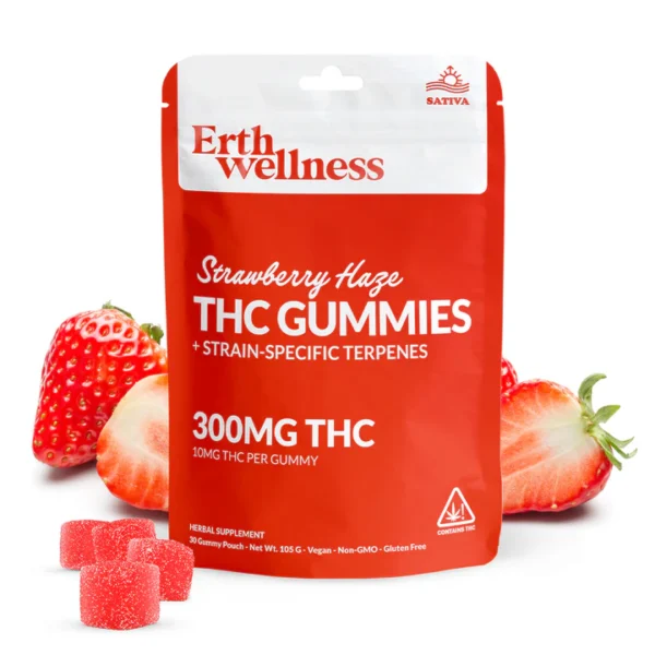 Δ9 THC Gummies - Strawberry Haze - Strain Specific (Sativa) - 300mg