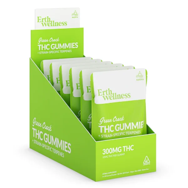 Δ9 THC Gummies - Green Crack - Strain Specific (Sativa) - 300mg - Image 3